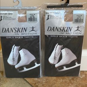 Girls skate tights. Heavy weight footed.